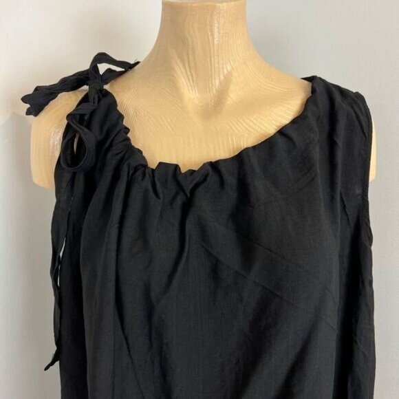 Unbranded Women's Size Large Black Sleeveless Side Tie Bow Camisole Top - Picture 2 of 12